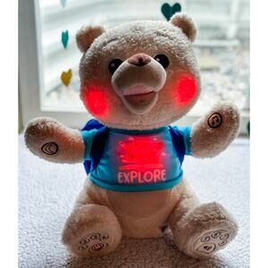 Spark Create Imagine Storytelling Bear with 8 Books & Backpack, Lights & Sounds